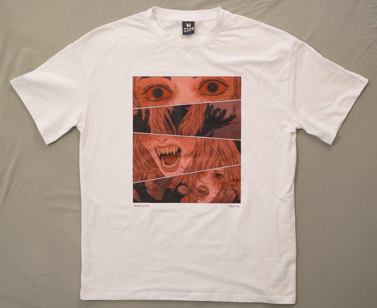 T-shirt "Cut Here, Meat"