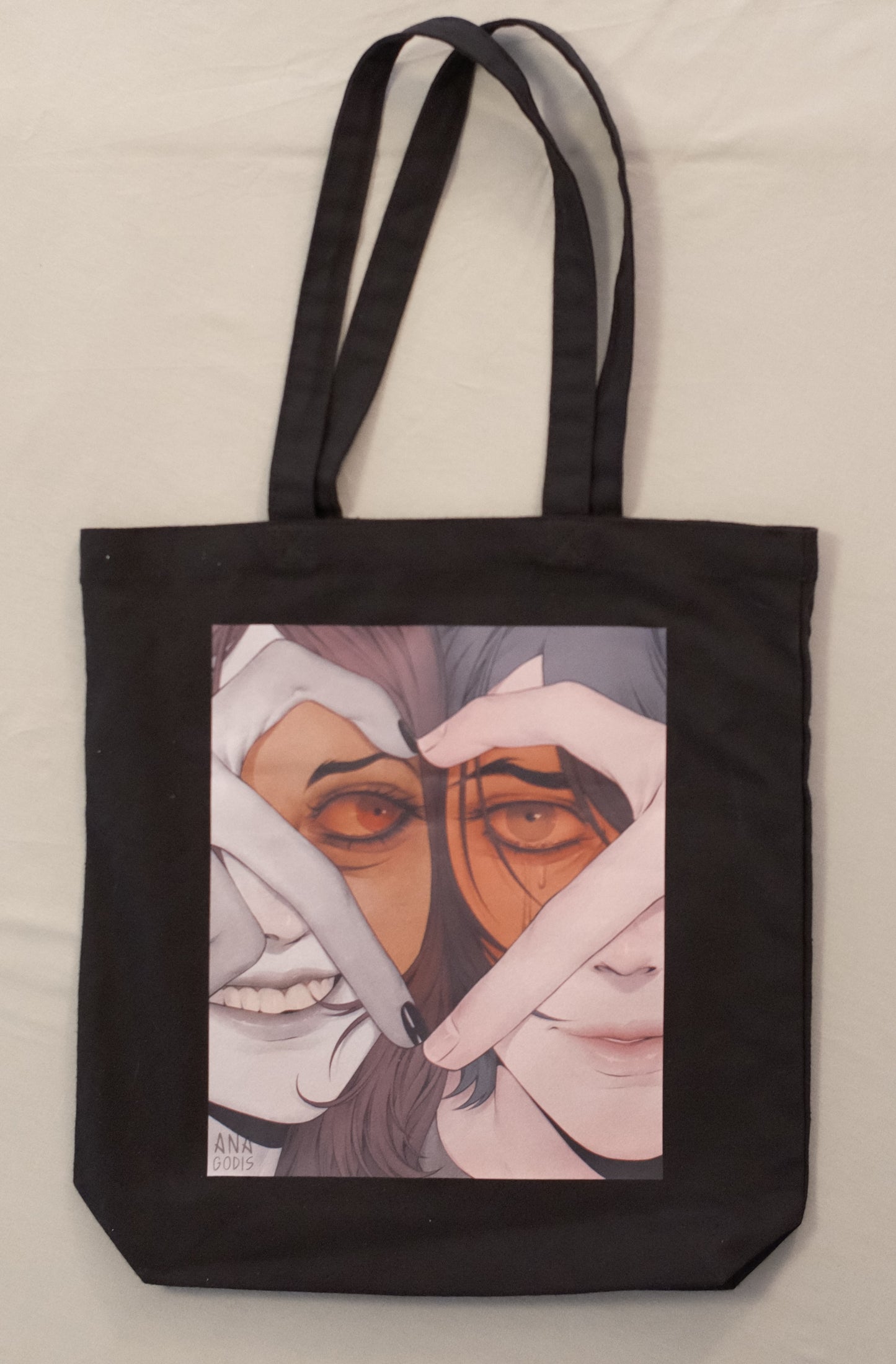 Shopper Bag "Cut Here" black