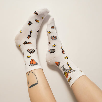 Socks "Cut Here"