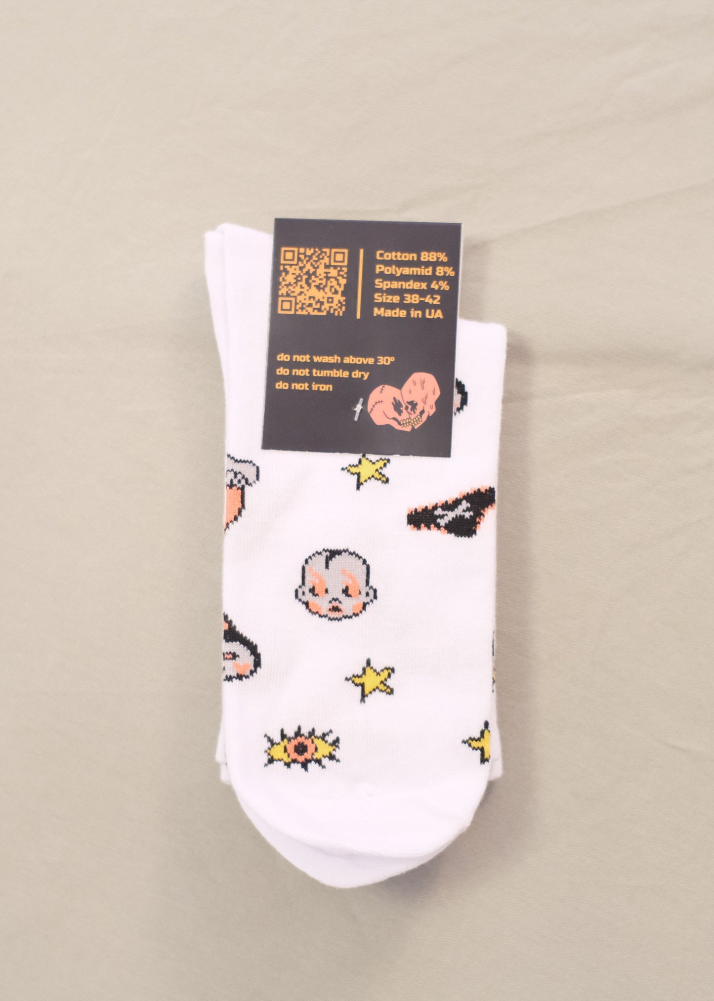 Socks "Cut Here"