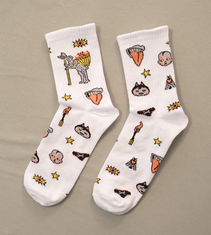 Socks "Cut Here"