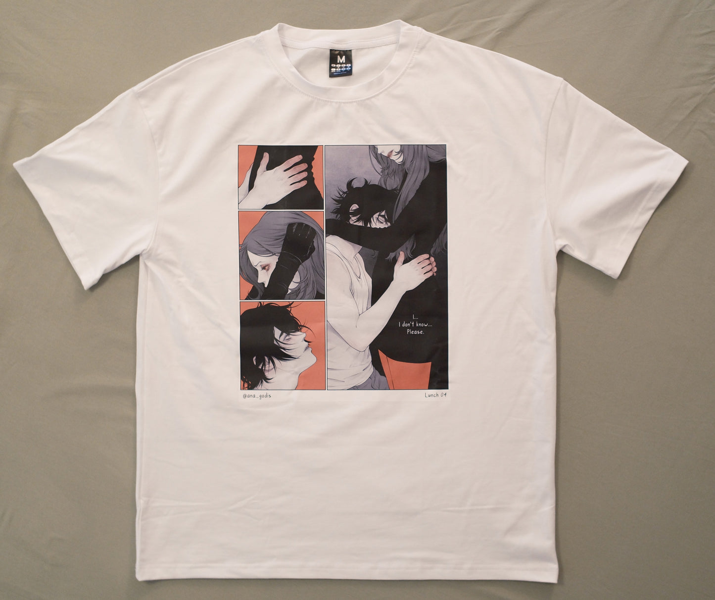 T-shirt "Cut Here" white