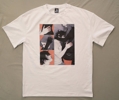 T-shirt "Cut Here" white